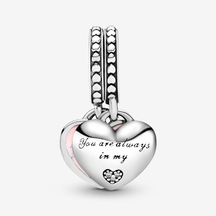 Pandora Mother & Daughter Hearts Dangle Charm