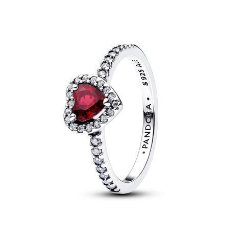 Pandora Fuchsia Rose Elevated Heart Ring