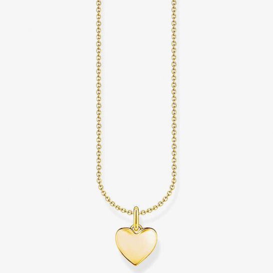 Thomas Sabo Gold Engraveable Heart Necklace