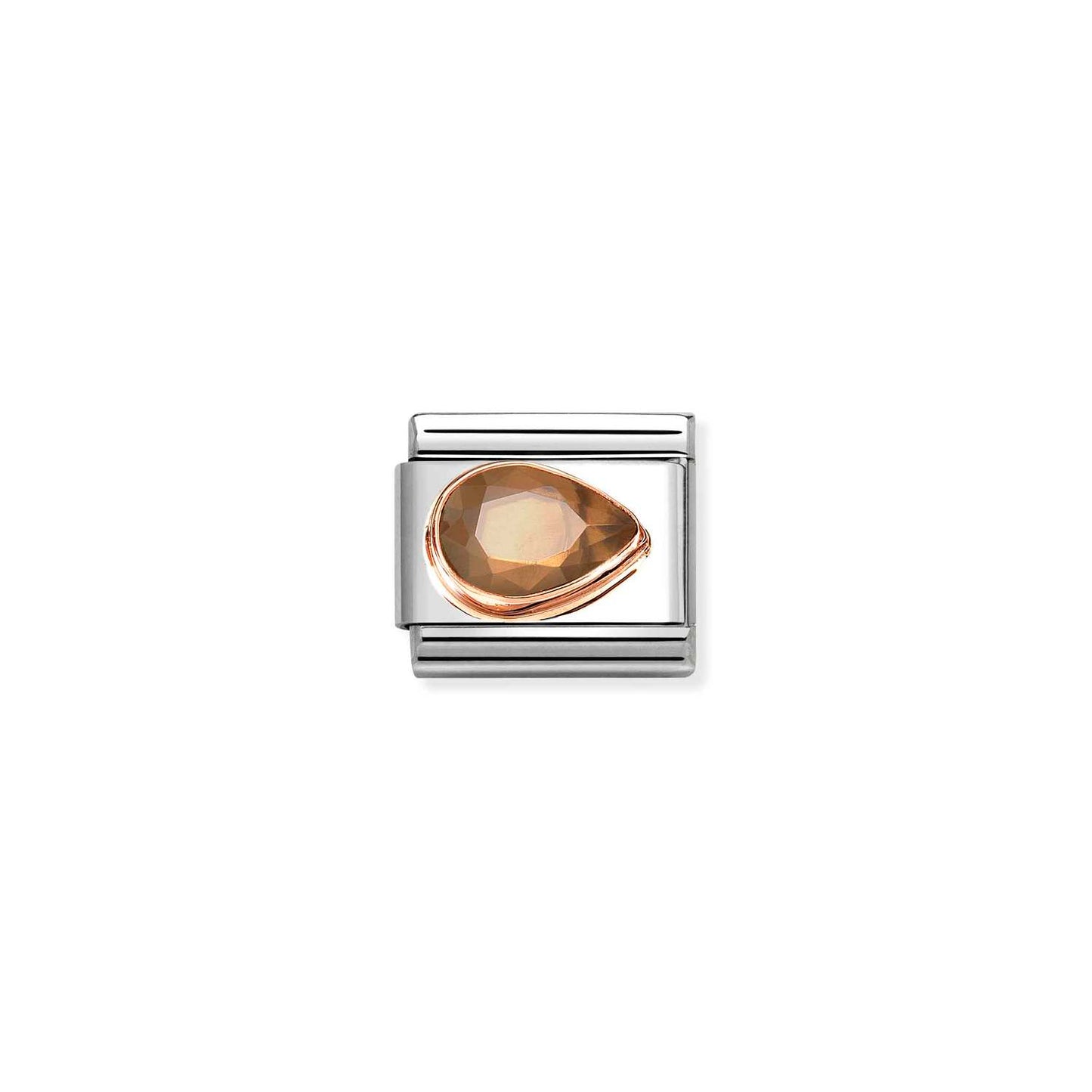 Nomination Right Teardrop Smokey Brown Charm