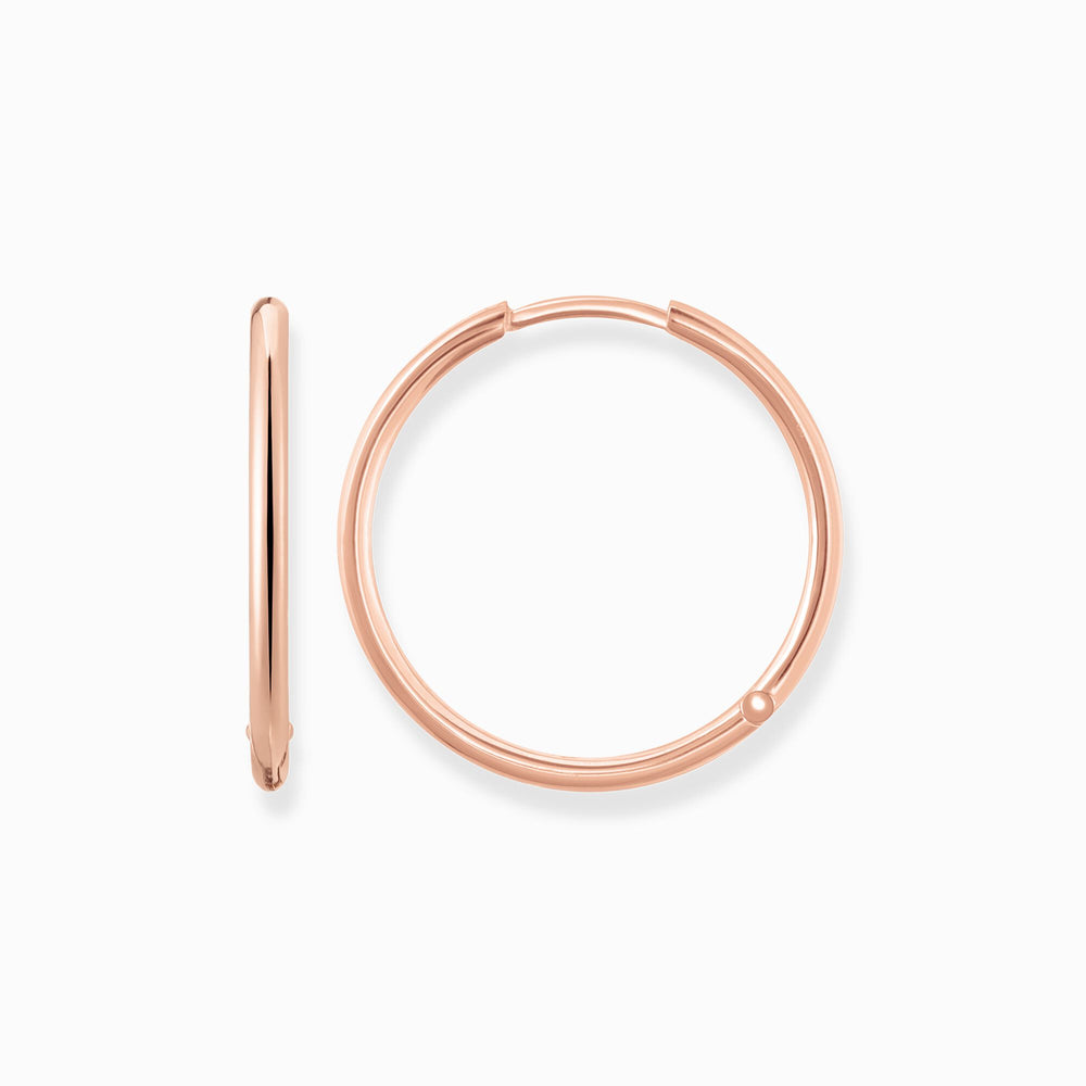 Thomas Sabo Large Rose Gold Hoop Earrings