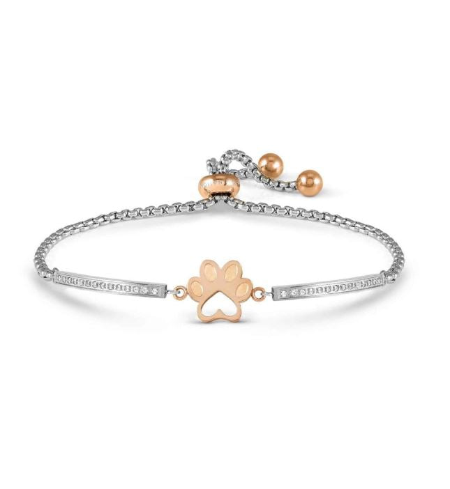 Nomination Milleluci Bracelet - Paw Print Rose Gold