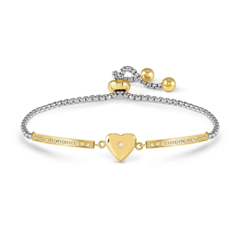 Nomination Milleluci Bracelet - Heart Yellow Gold