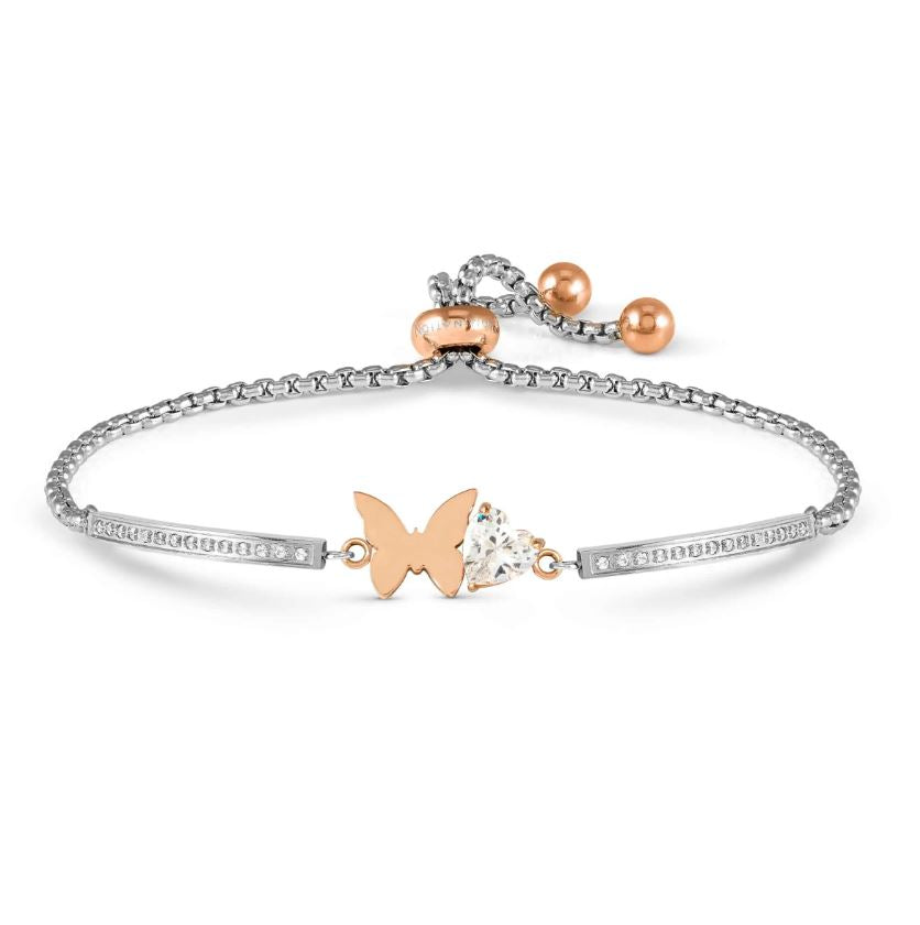 Nomination Milleluci Bracelet with Butterfly and CZ Heart