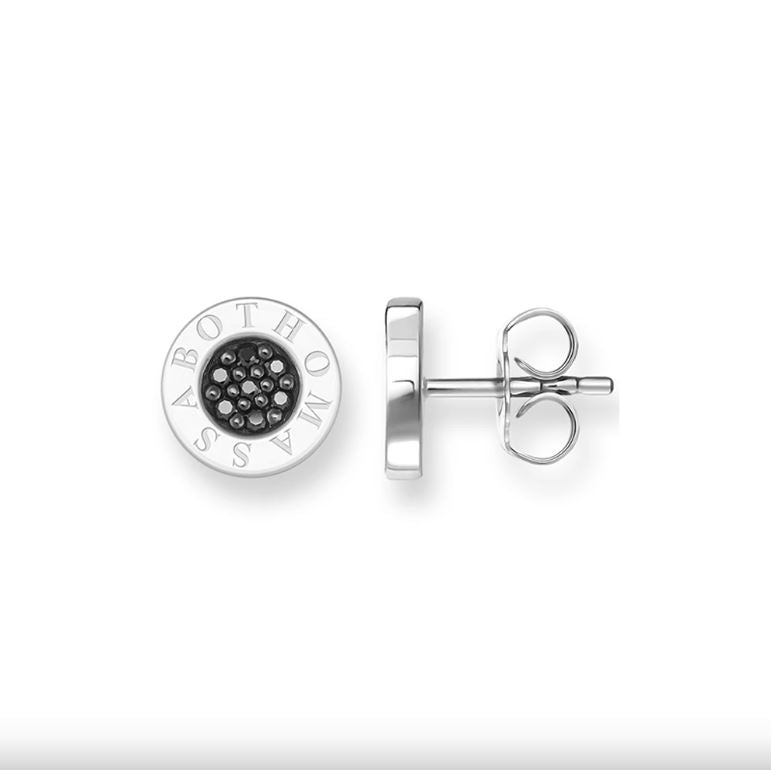 Thomas Sabo Silver Earrings Black CZ