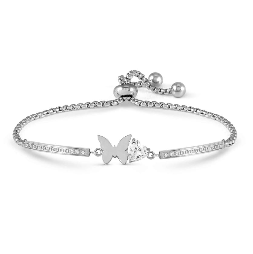 Nomination Milleluci Bracelet with Butterfly and CZ Heart