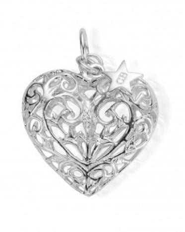 Chlobo Xl Embossed Heart Pendant