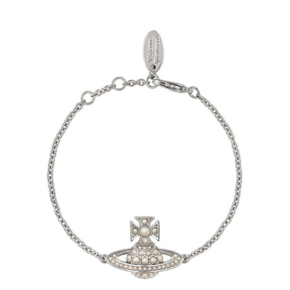 Vivienne Westwood Luzia Bas Relief Silver Tone Bracelet