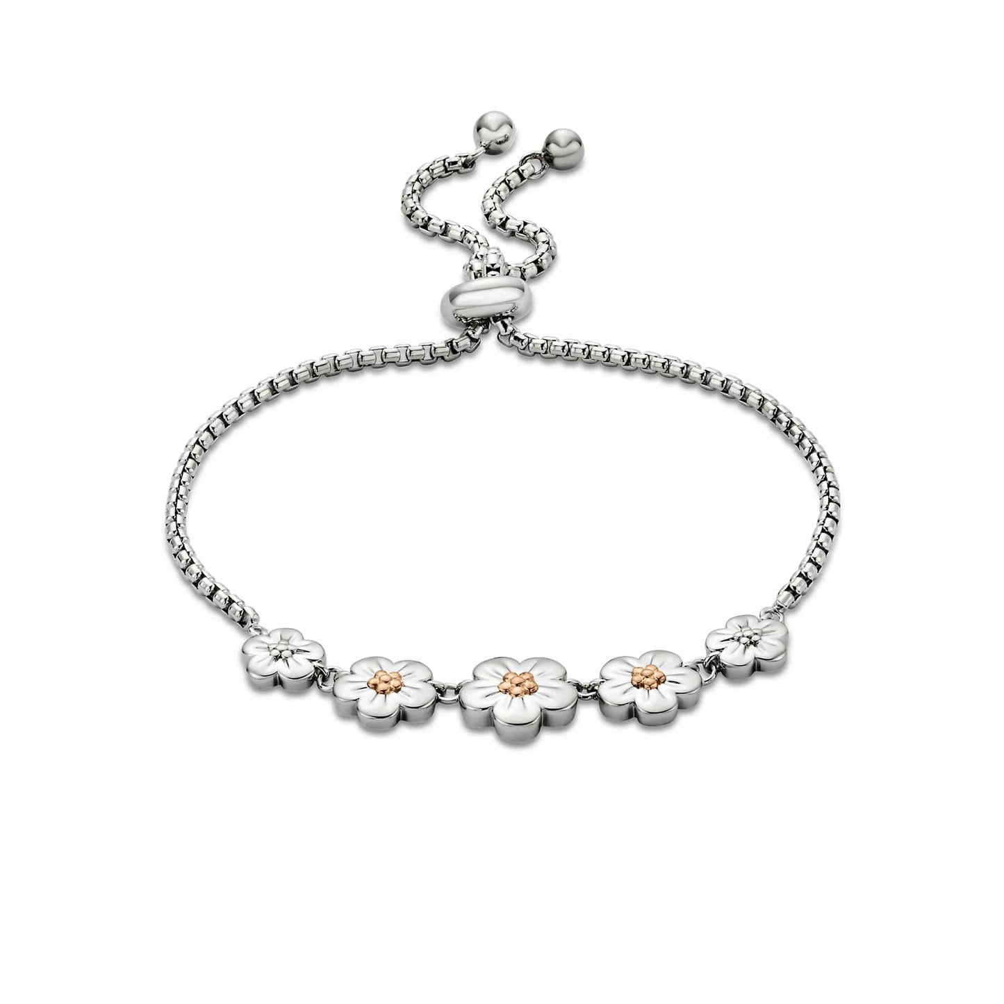 Clogau Nature’s Wonder Sterling Silver Forget-Me-Not Adjustable Bracelet