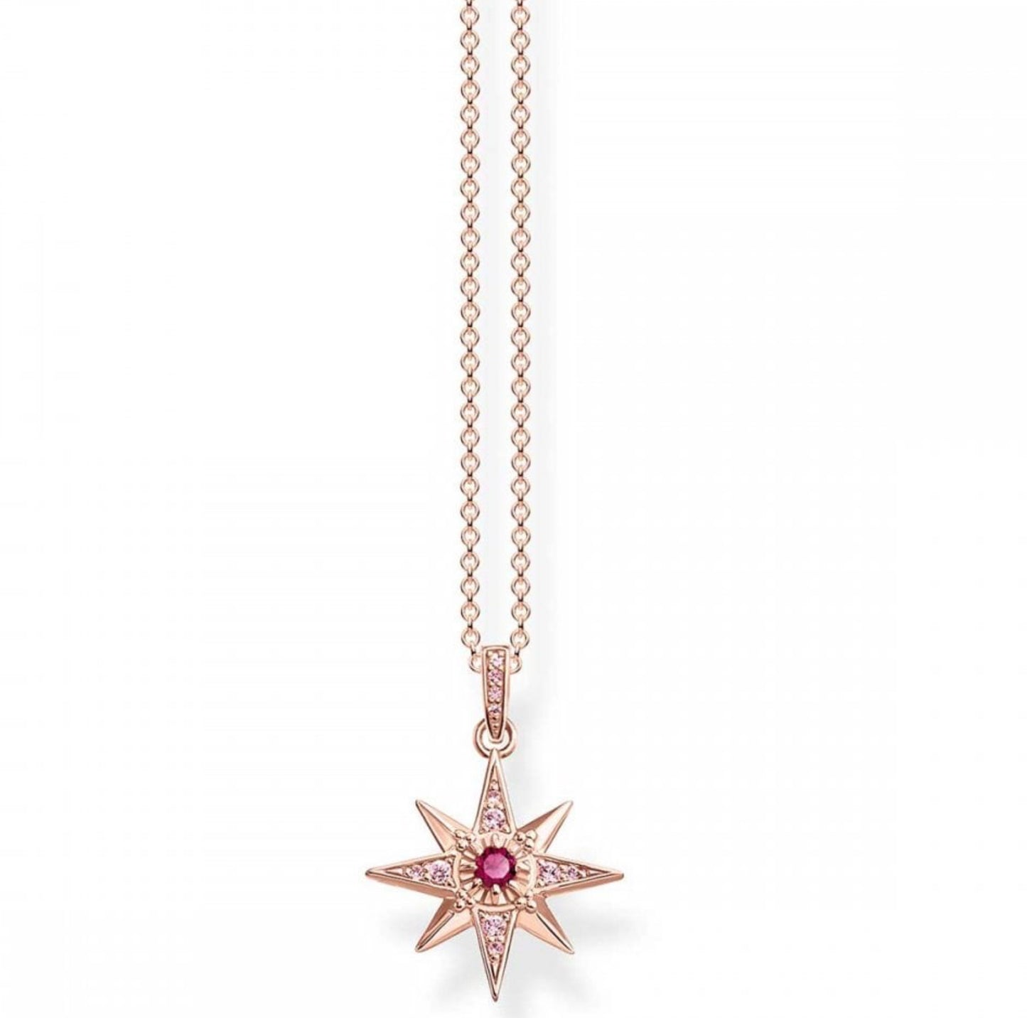 Thomas Sabo Rose Gold with Pink CZ Star Pendant