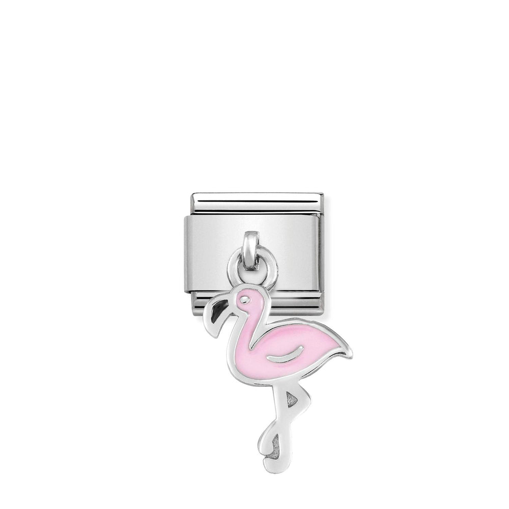 Nomination Classic Link with Flamingo Charm