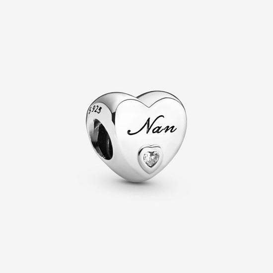 Pandora Polished Nan Heart Charm