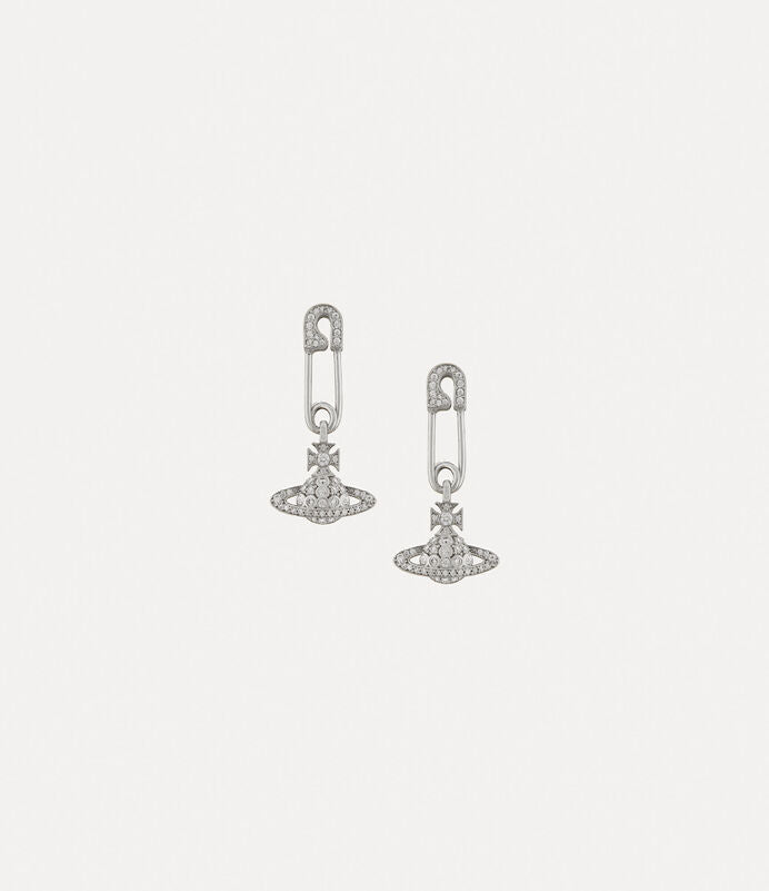 Vivienne Westwood Lucrece Earrings Platinum Tone