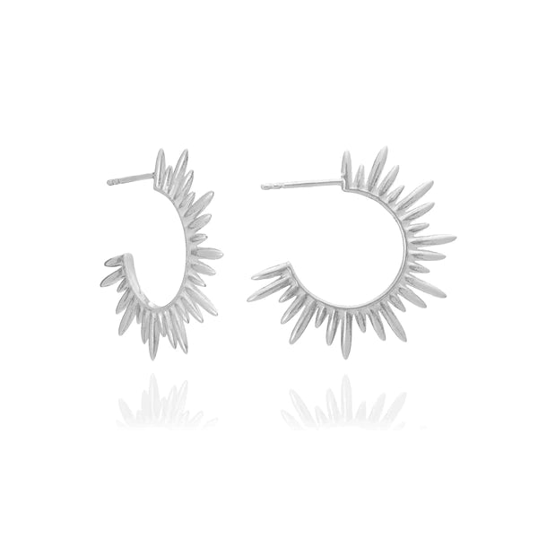 
                      
                        Rachel Jackson Electric Goddess Medium Silver Hoops
                      
                    