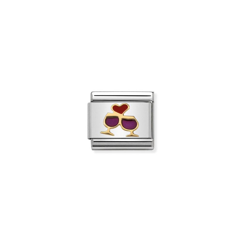 Nomination Classic Link Glasses with Heart