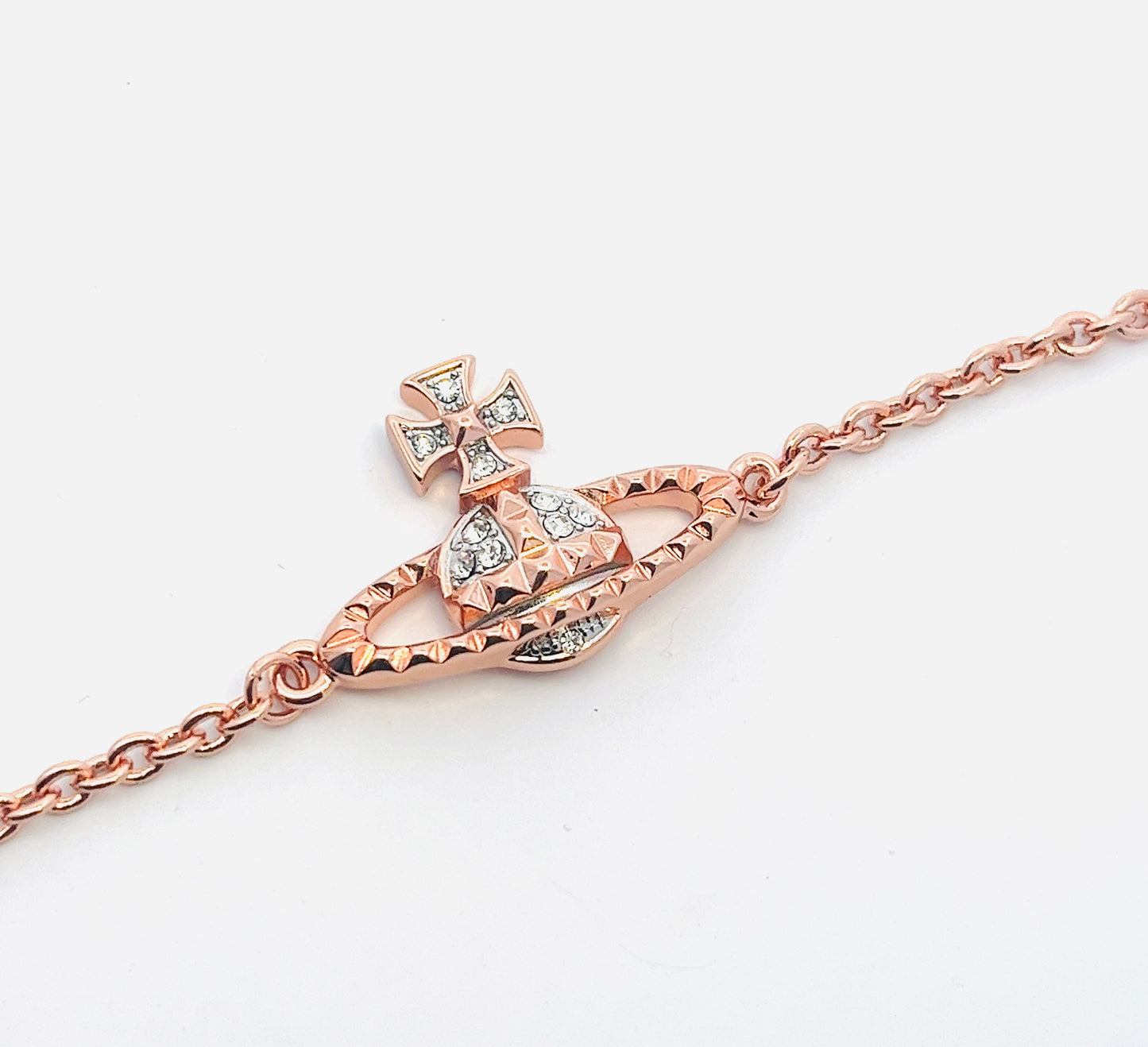 Vivienne Westwood Mayfair Bas Relief Rose Gold Tone Bracelet