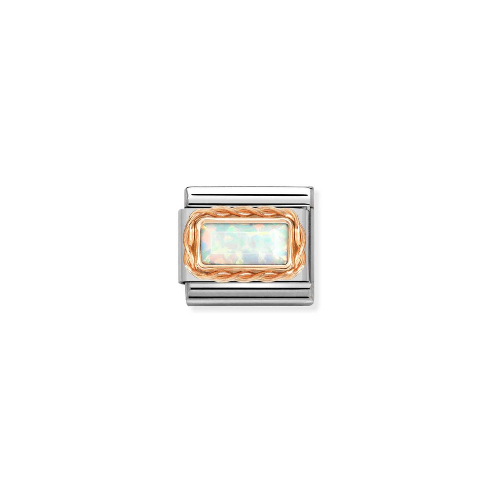 Nomination Classic Link White Opal