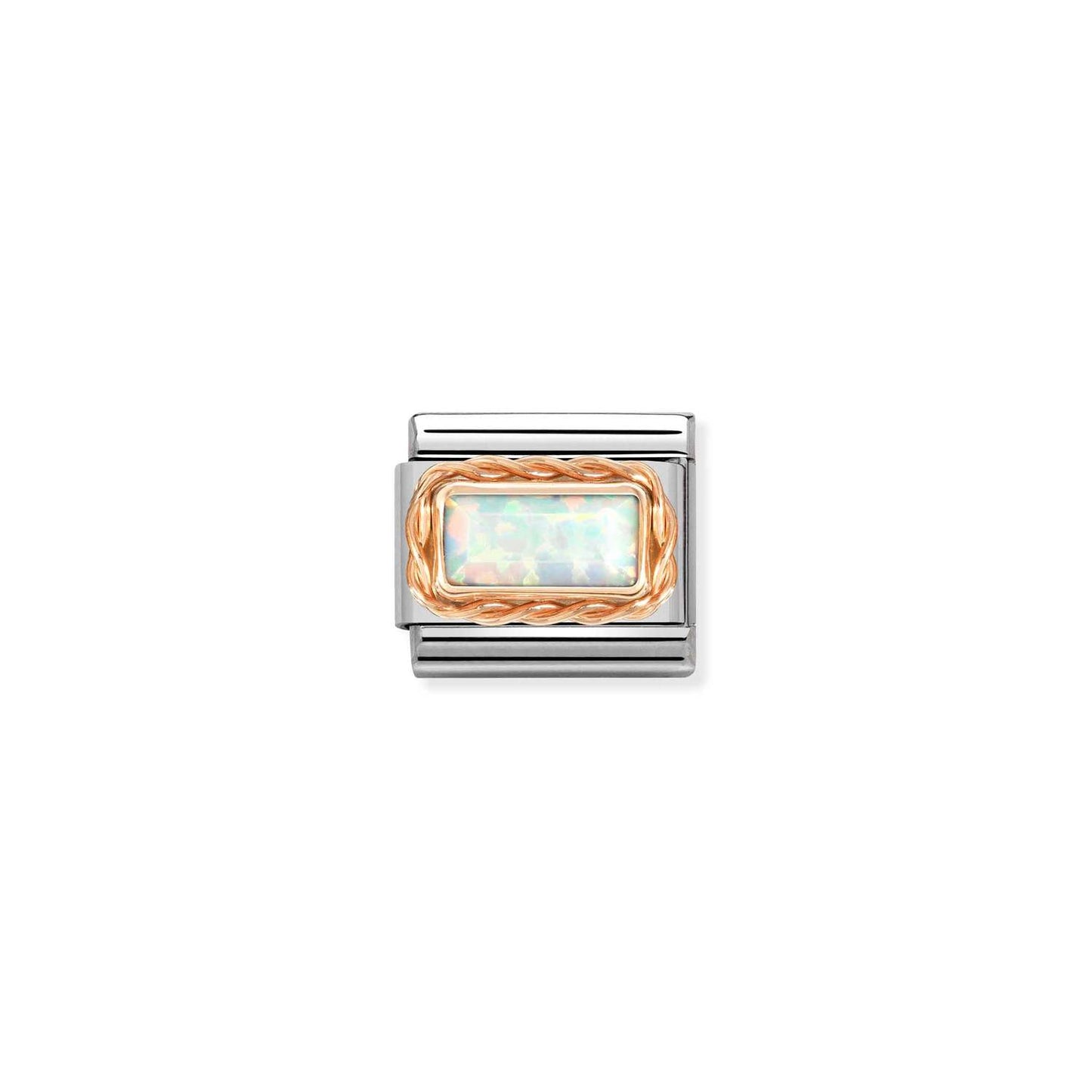 Nomination Classic Link White Opal