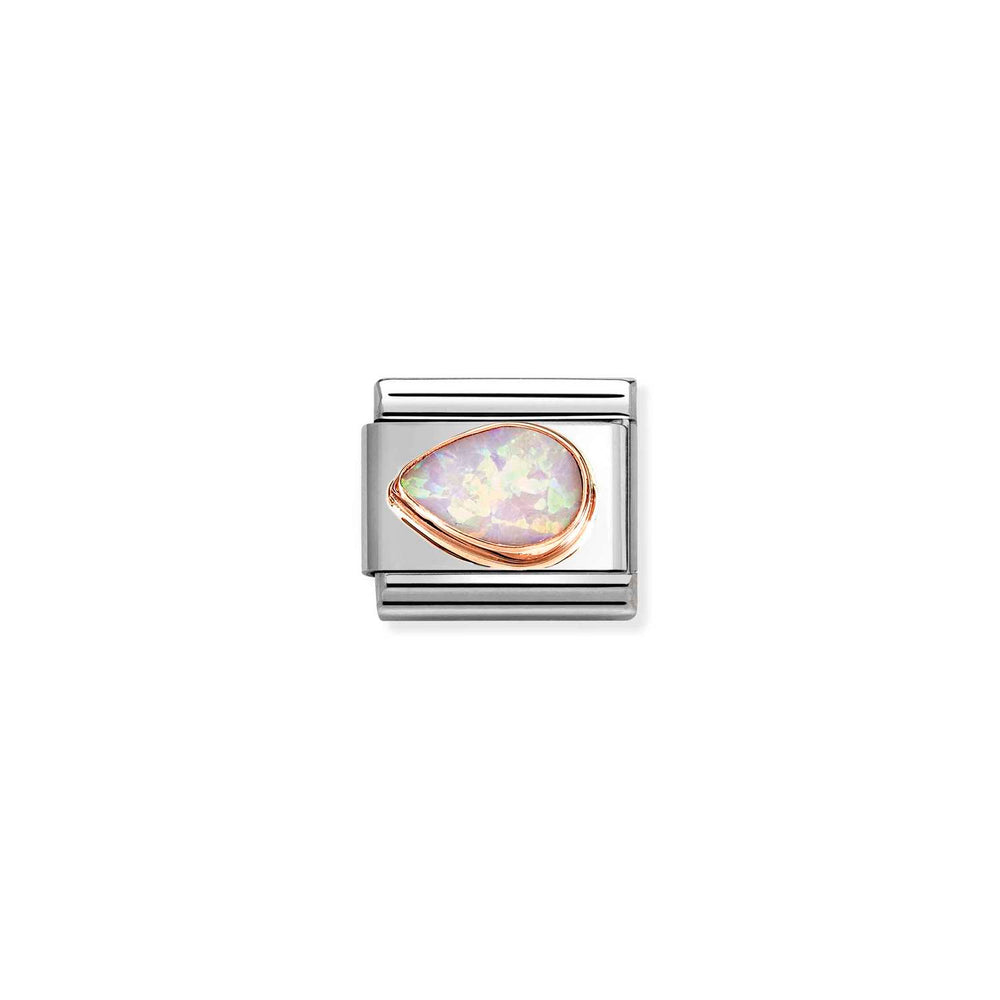 Nomination Classic Link Pink Opal Drop Left