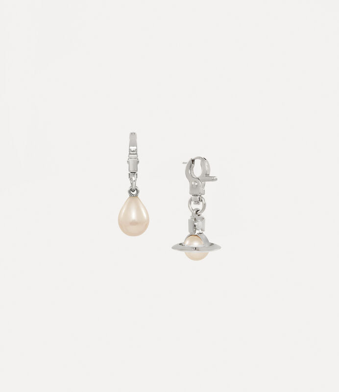 Vivienne Westwood Claude Earrings Platinum Tone