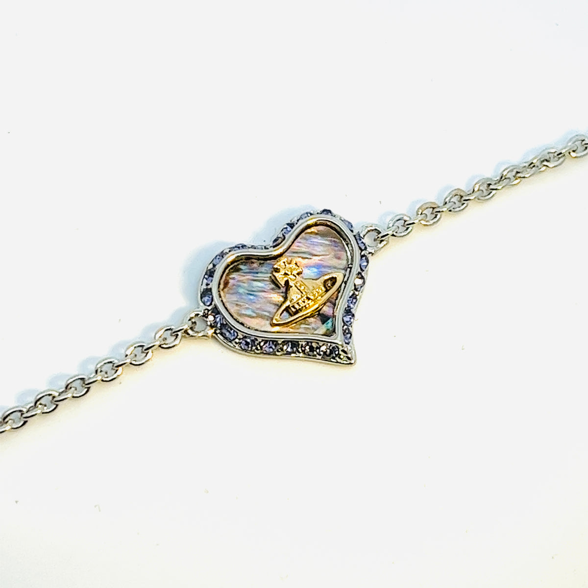 Vivienne Westwood Petra Silver Tone and Purple CZ Bracelet – Coe 