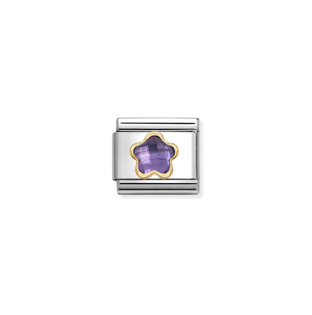 Nomination Classic Link Purple Flower