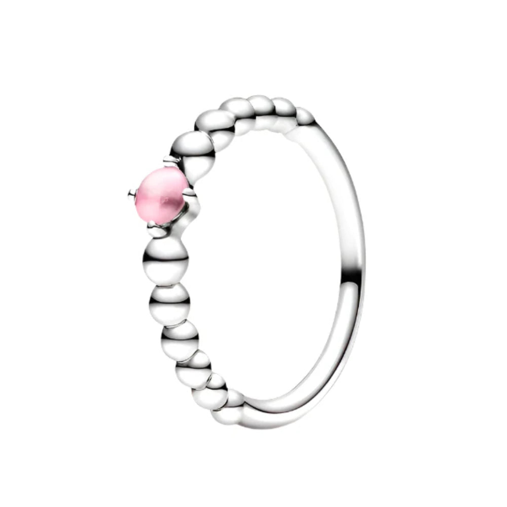 Pandora Beaded October Birthstone Ring