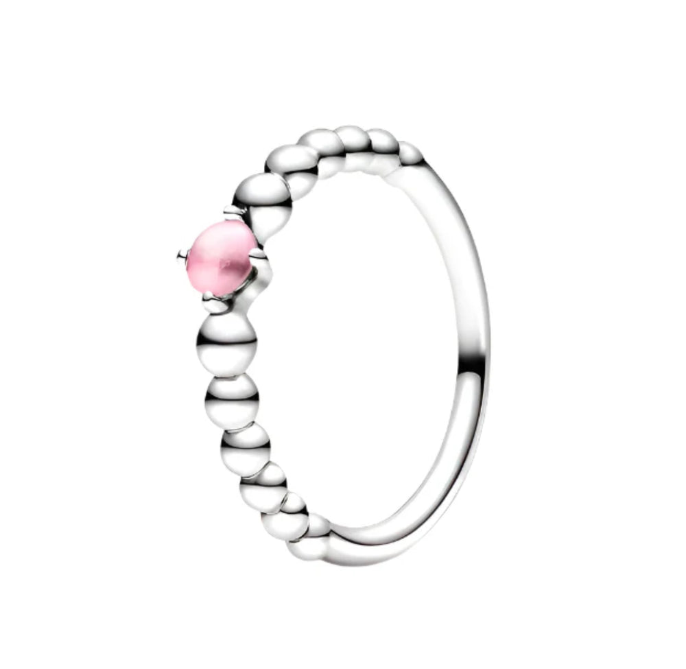 Pandora Beaded October Birthstone Ring