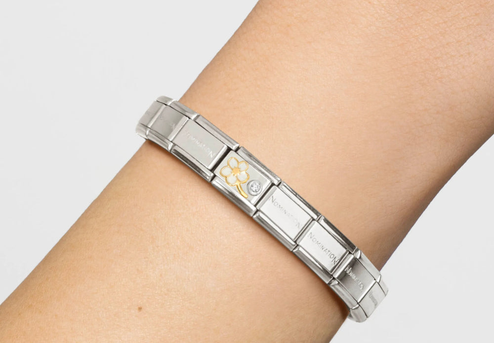 
                      
                        Nomination Classic Link White Forget-Me-Not & CZ Set
                      
                    
