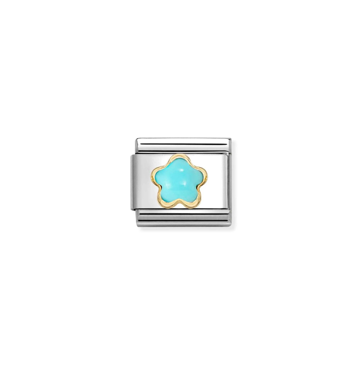 Nomination Classic Link Turquoise Flower