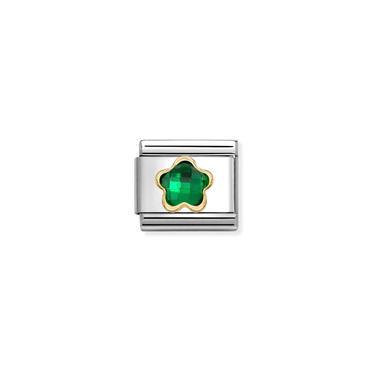 Nomination Classic Link Green Flower