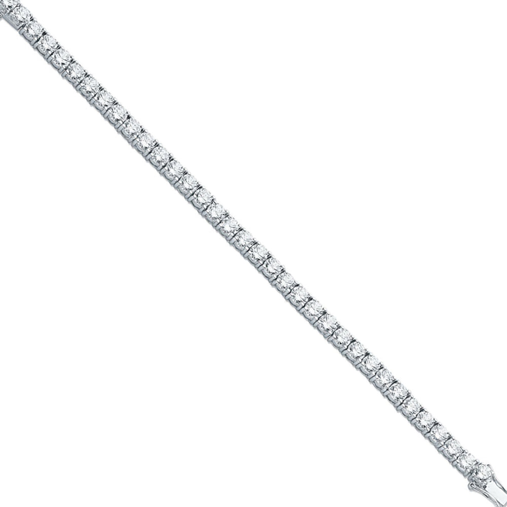 Coe & Co Silver 5.2mm Cz Tennis Bracelet