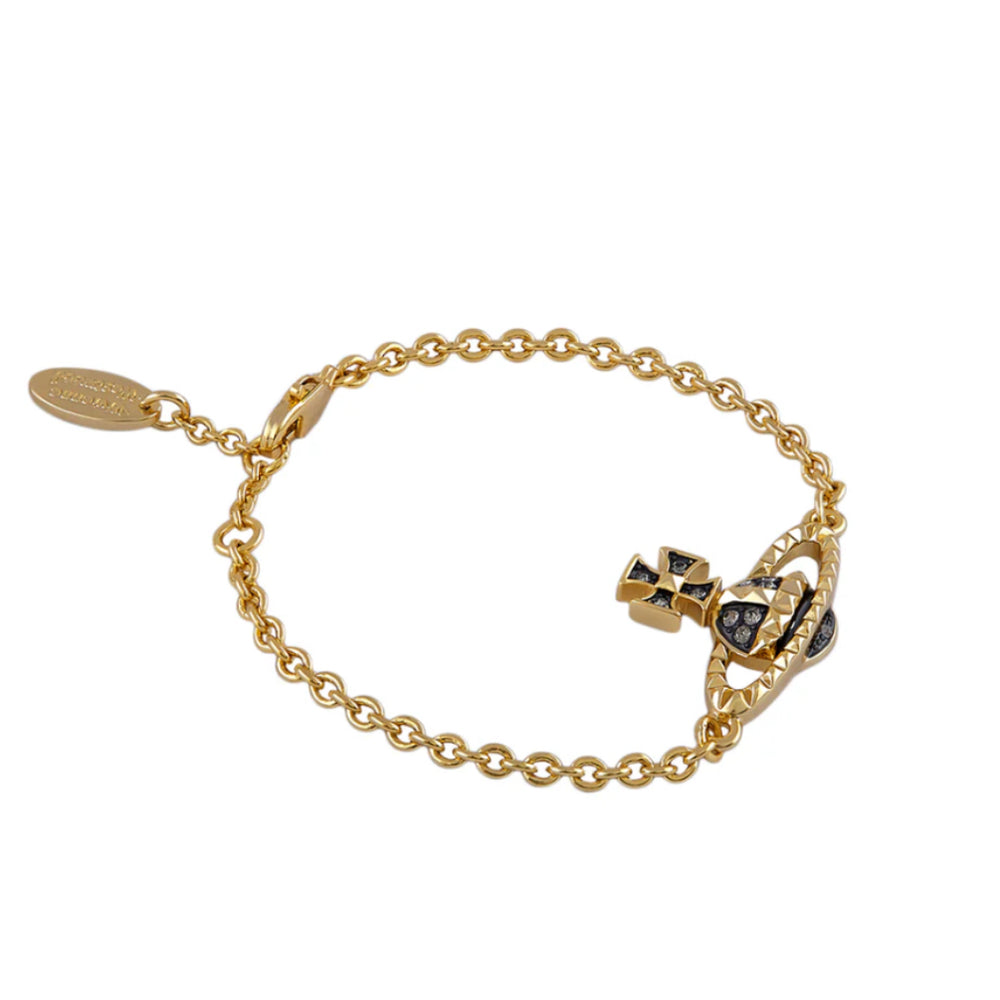 
                      
                        Mayfair Bas Relief Bracelet - Gold/Black - 61020032-02R563
                      
                    