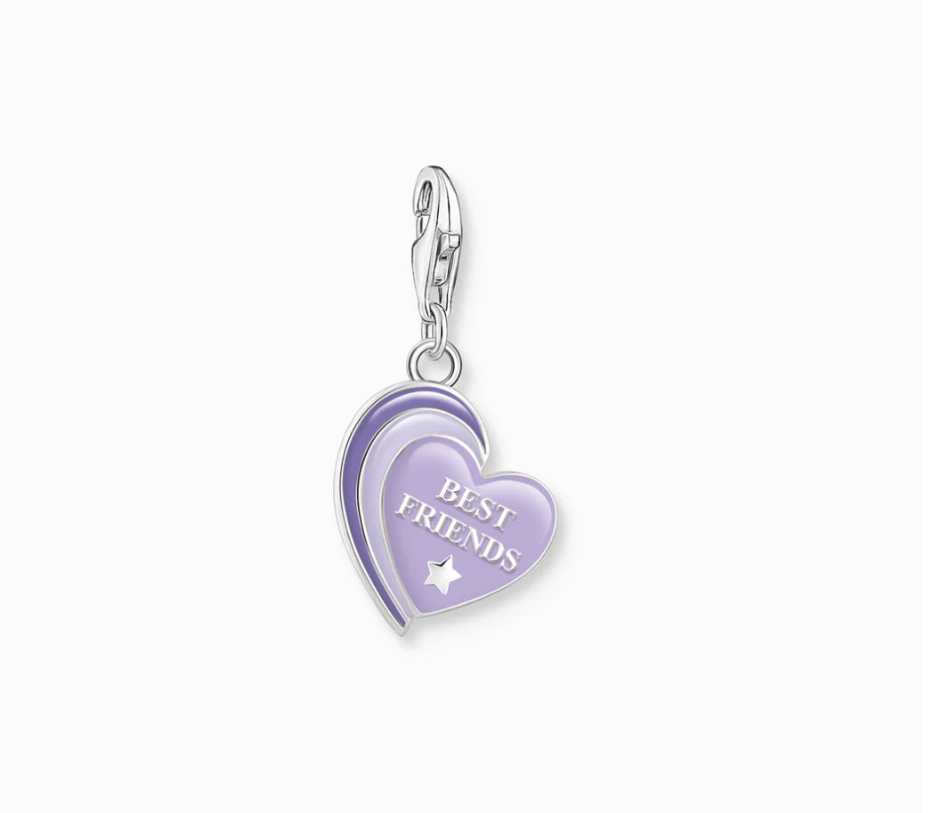 Thomas Sabo Violet Enamel Best Friend Charm