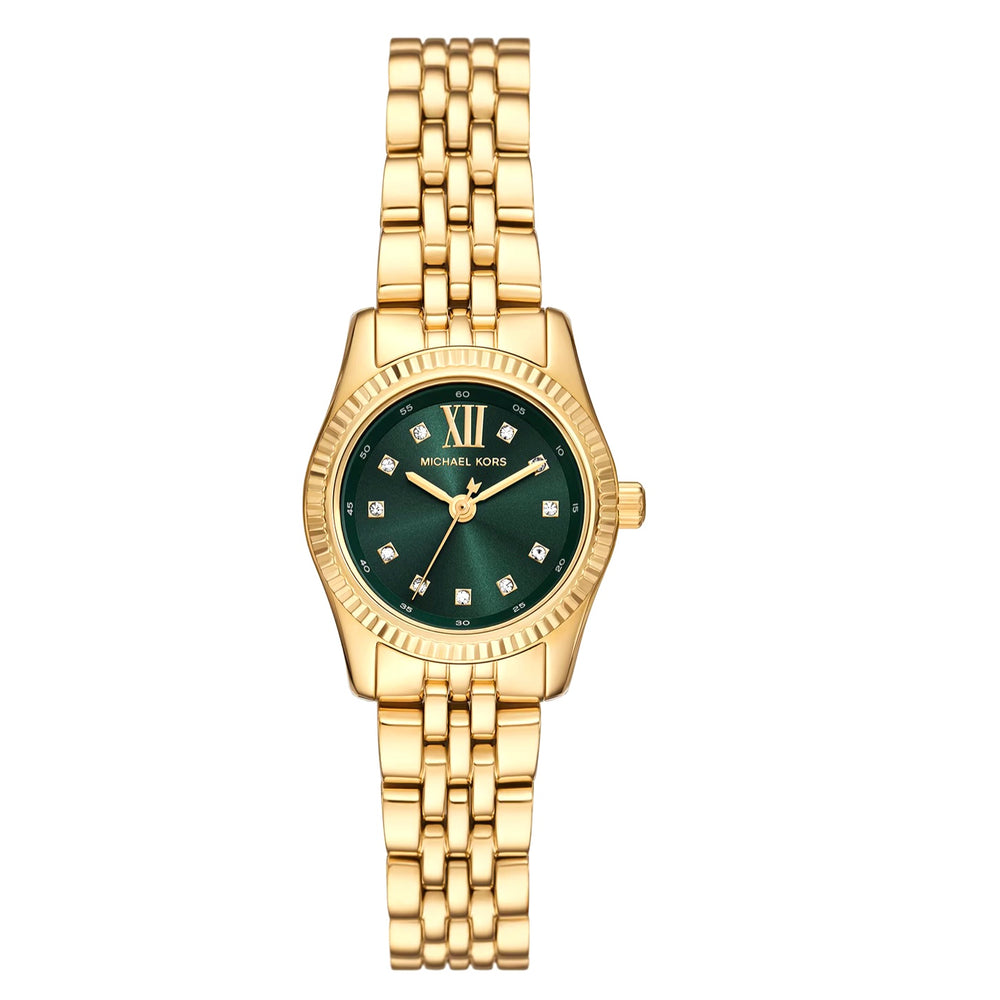 Michael Kors Petite Lexington Pavé Gold-Tone Watch