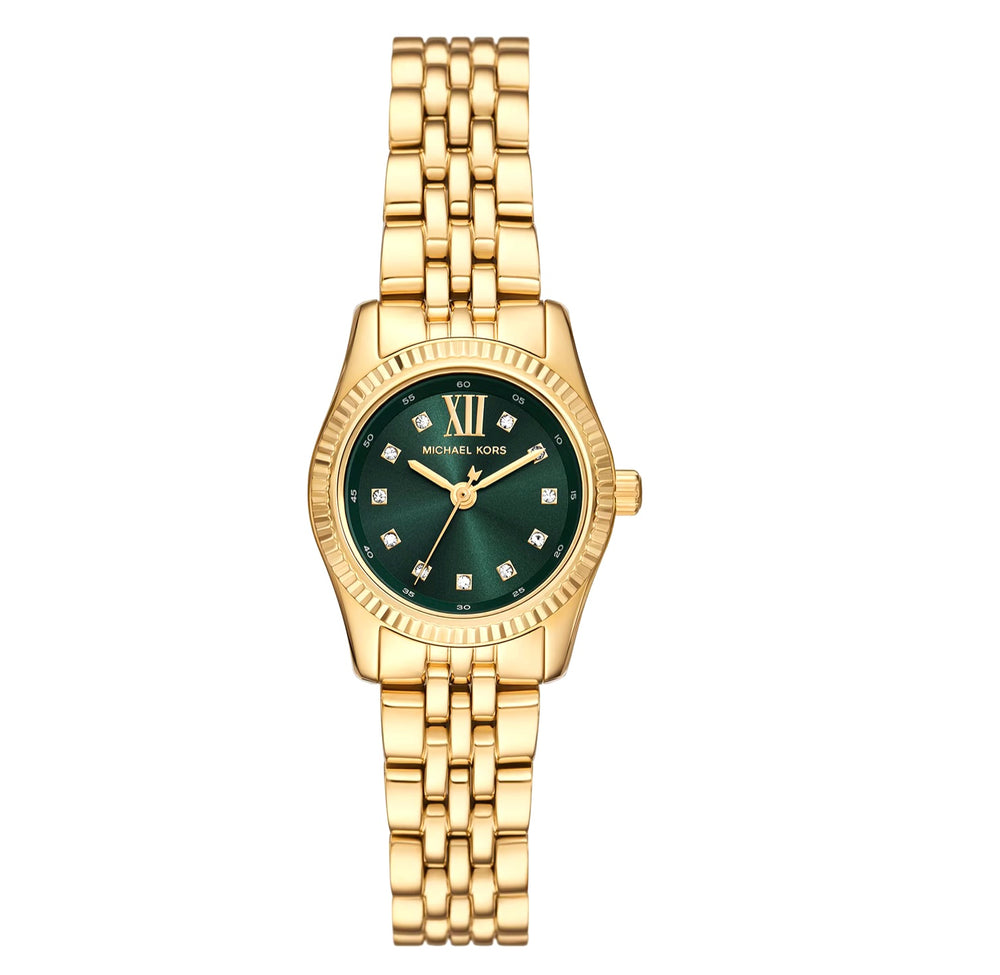 Michael Kors Petite Lexington Pavé Gold-Tone Watch