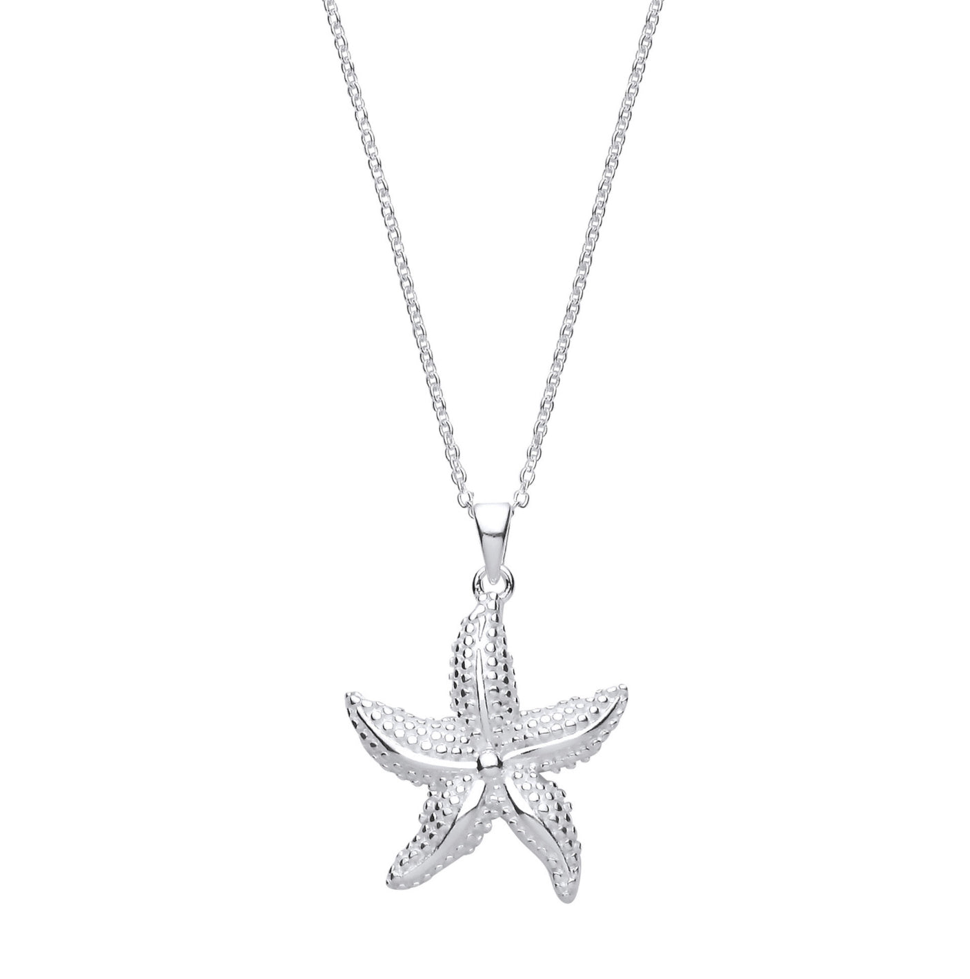 Coe & Co Sterling Silver Starfish Necklace
