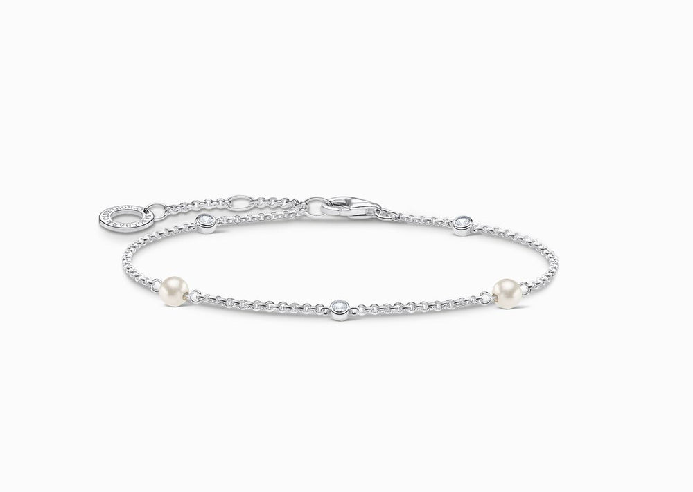Thomas Sabo Pearl and White Stone bracelet