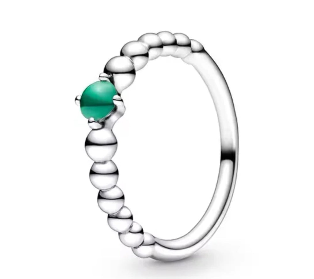 Pandora Beaded May Birthstone Ring