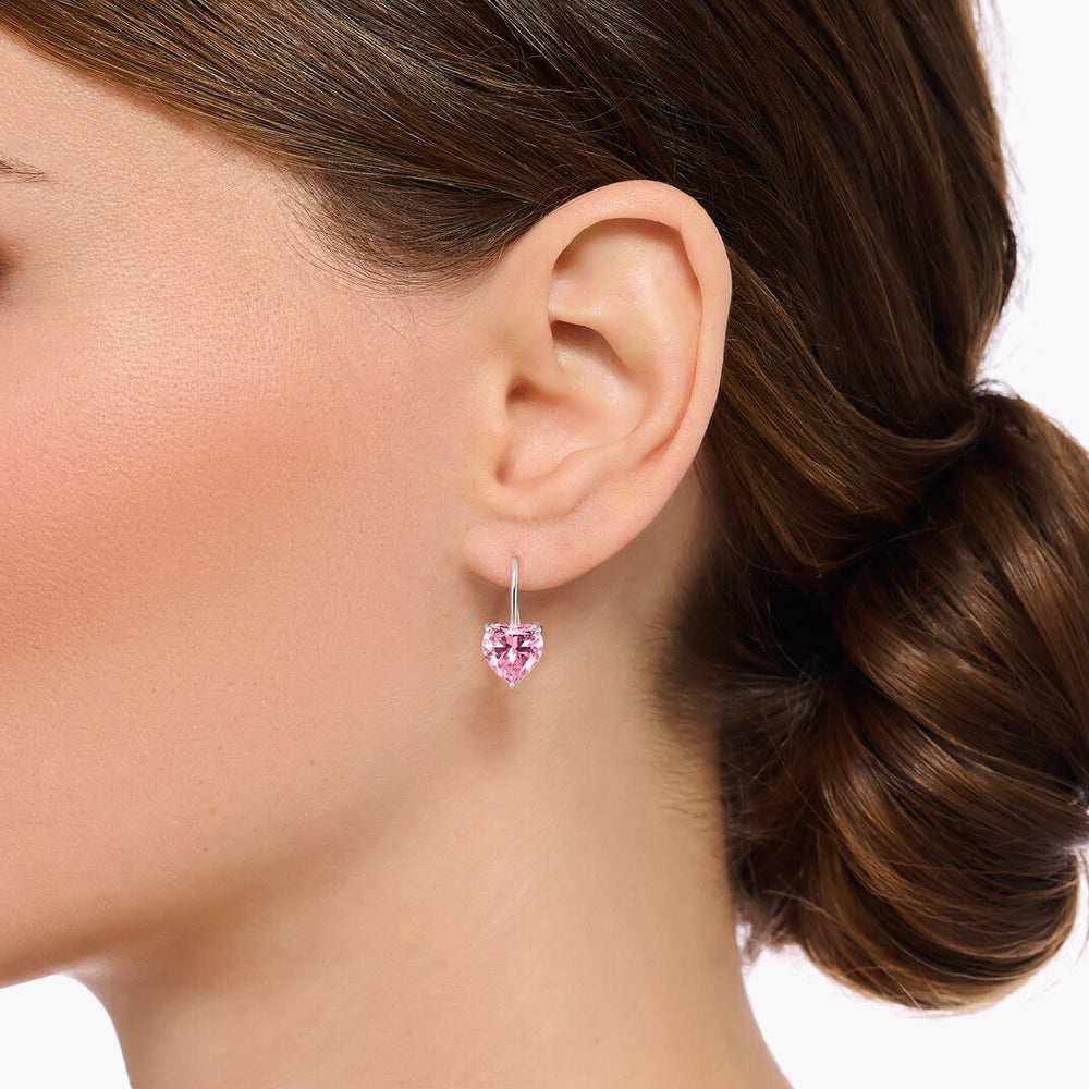 
                      
                        Thomas Sabo Pink Stone Heart Drop Earrings
                      
                    