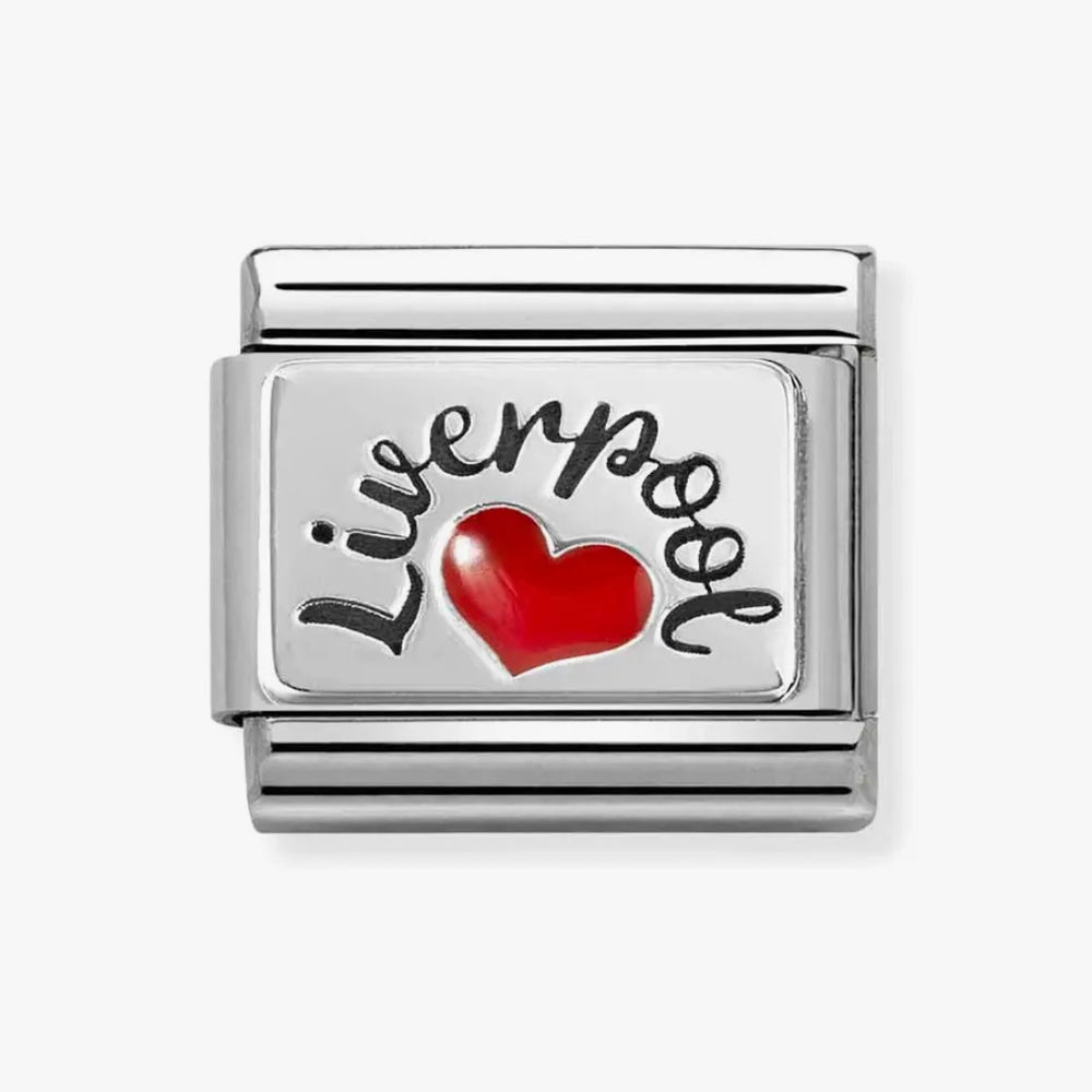 Nomination Classic Silver Liverpool Red Heart Charm