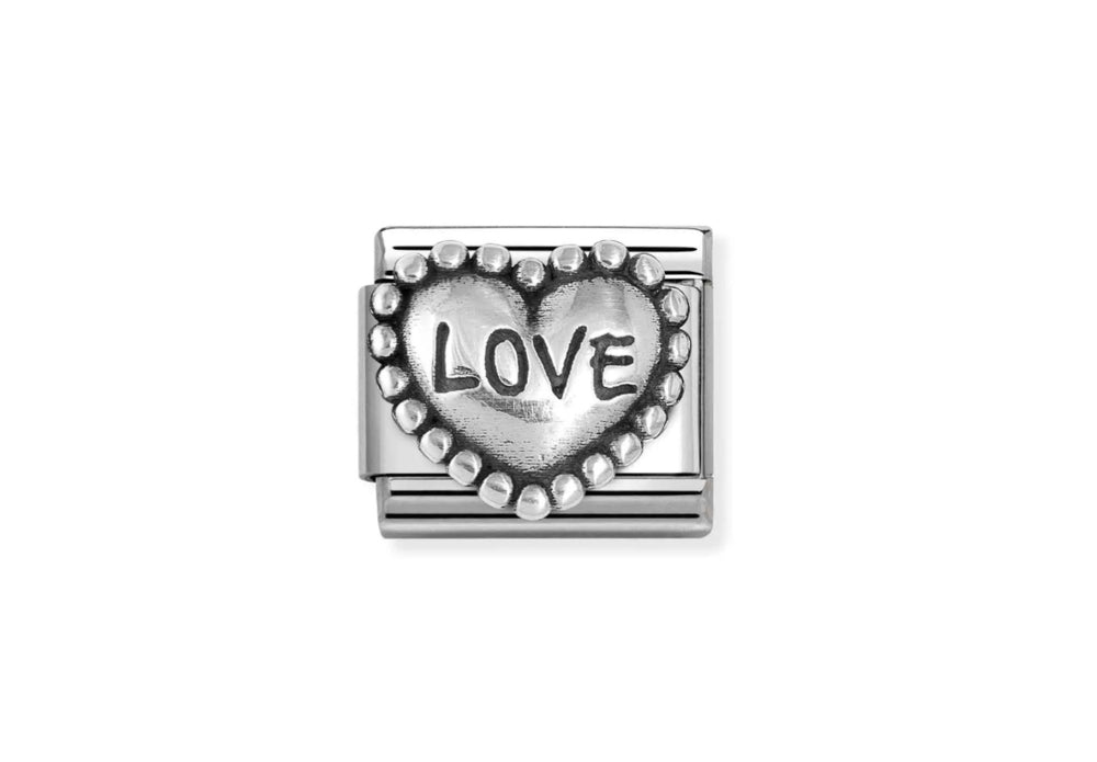 Nomination Composable Classic Link Love Beaded Heart