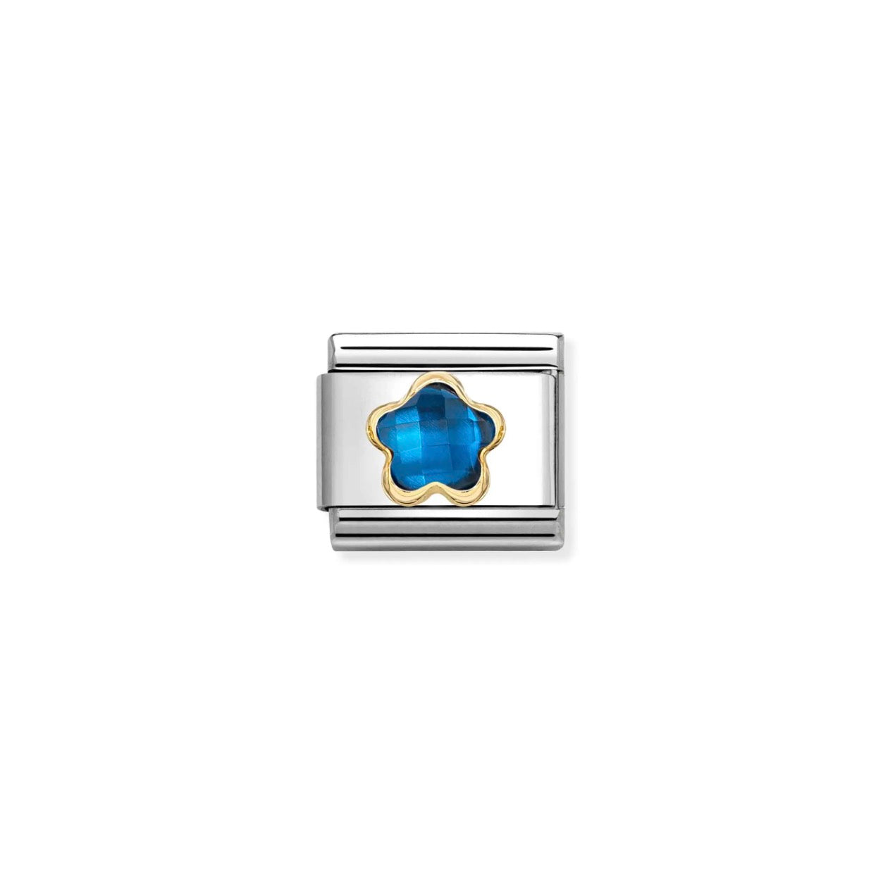Nomination Classic Link Dark Blue Flower