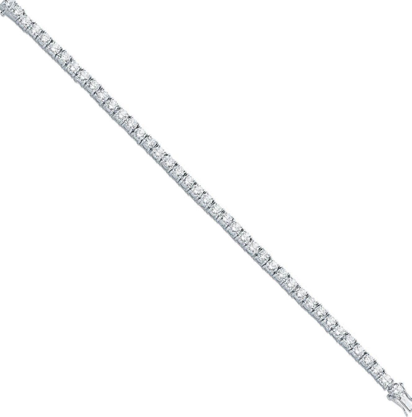 Coe & Co Silver 4.3mm Cz Tennis Bracelet