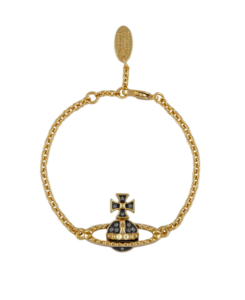 Mayfair Bas Relief Bracelet - Gold/Black - 61020032-02R563