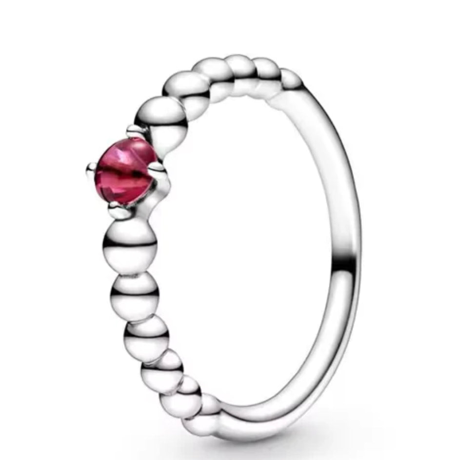 Pandora Beaded July Birthstone Ring