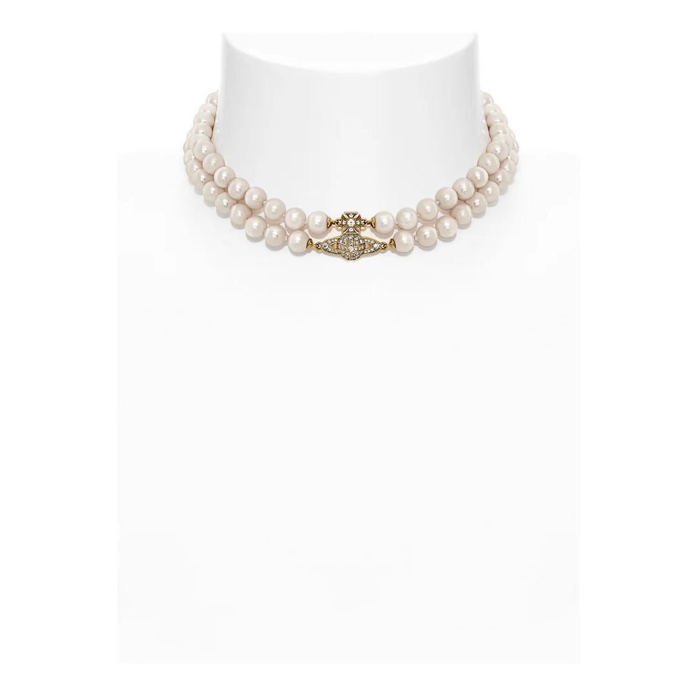 Vivienne Westwood Yellow Gold Tone Graziella Pearl Choker