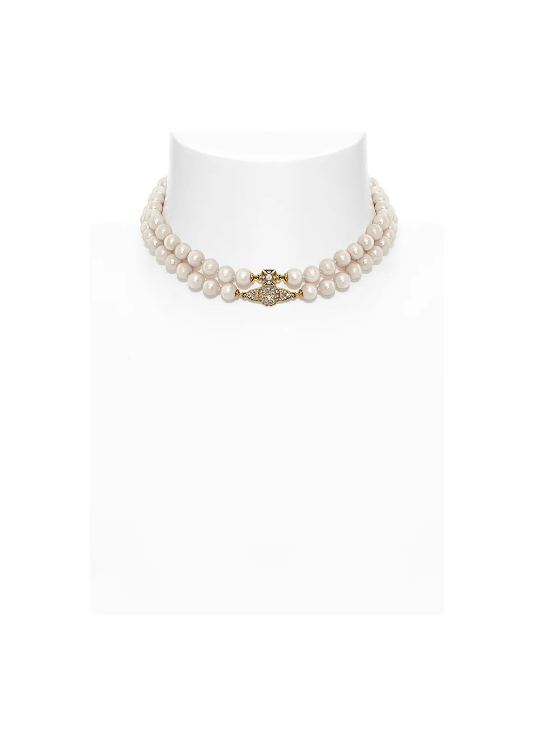 Vivienne Westwood Yellow Gold Tone Graziella Pearl Choker