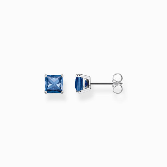 Thomas Sabo Ear studs with blue stone silver