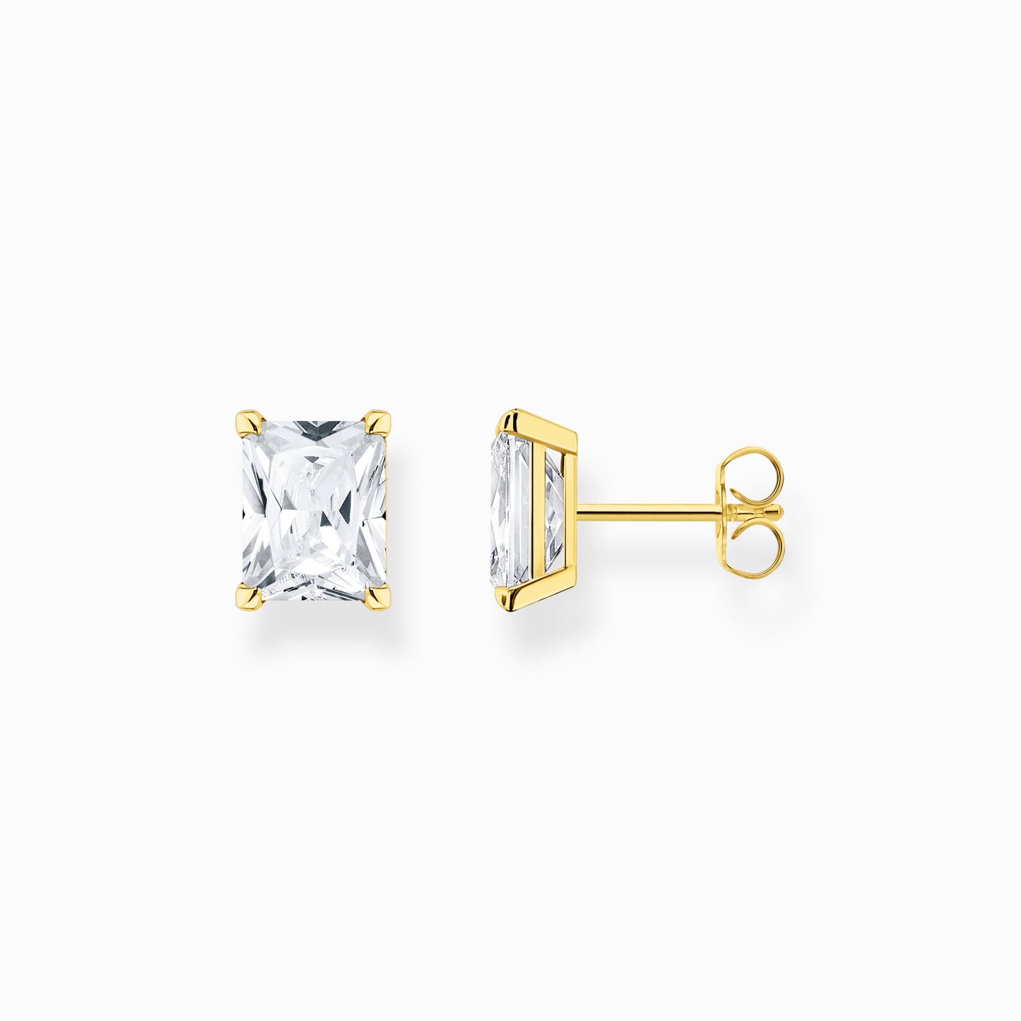 Thomas Sabo Ear studs with white stone gold plated